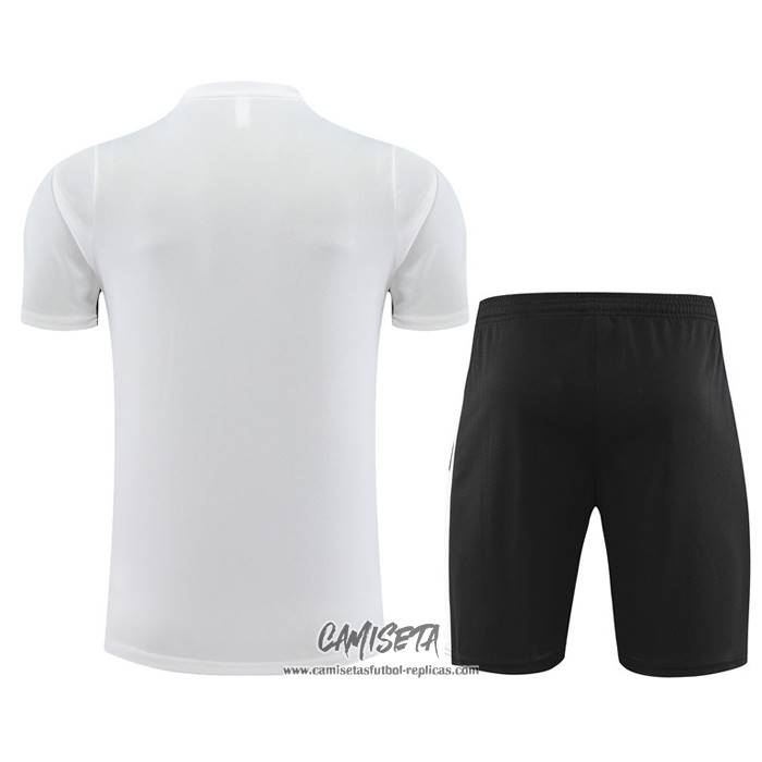 Chandal del Paris Saint-Germain 2023-2024 Manga Corta Blanco - Pantalon Corto